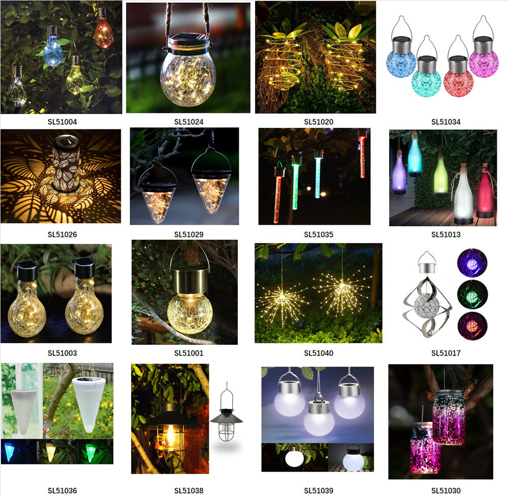 Solar Pendant Light with Remote Control Brightness Adjustable 12 LEDs Shed Lamp IP65 Water-Resistant Outdoor Hanging Lights for Garden Patio Balcony Home