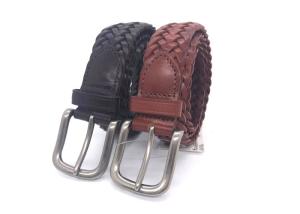 Quality Durable Mens Casual Leather Belt With Zinc Alloy Buckle Material wholesale