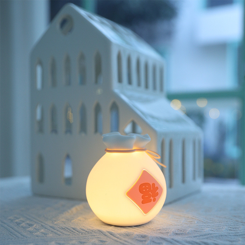 Non-Toxic Kawaii Squishy LED Tap Light for School Office Stationery