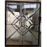 Buy cheap Patina and brass came decorative glass for wooden door 25.4MM thickness from wholesalers