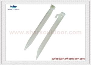 Quality 9 Inch/23cm Plastic Luminous Tent Pegs Glow In The Dark Tent Stake Flat Nail wholesale