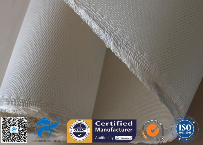 1200g 1.3mm White Chemical Resistant Thermal Insulation High Silica Cloth