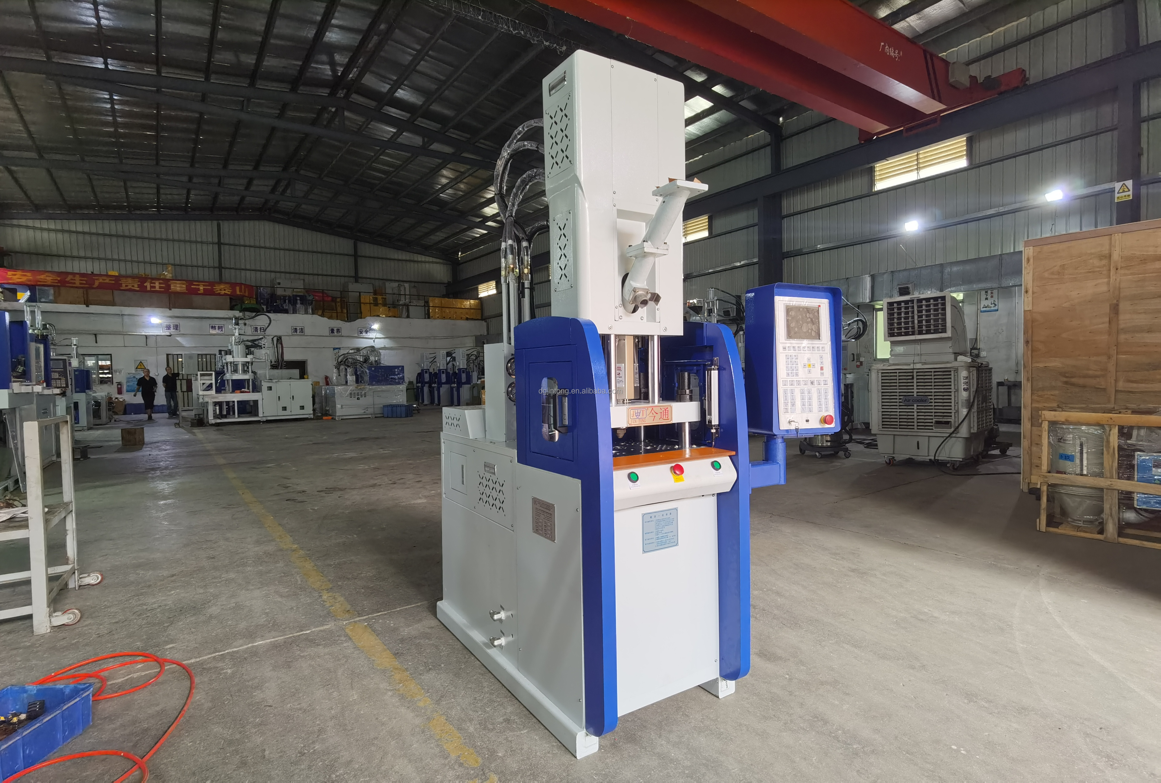 30T Plastic Vertical Injection Moulding Machine 6.7kW With 13 KN Ejector Force Low Maintenance