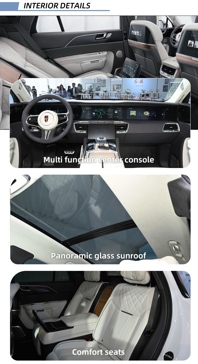 wholesale price Hongqi E-HS9 electric vehicle 6-seat 660KM long endurance adult charging car Symbol of the status of Made in Chi