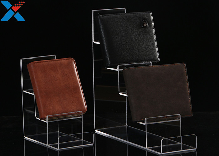 Mobile Phone / Wallet Acrylic Display Stands Multilayer Display Rack Eco - Friendly