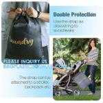 Recycle Zippered Foldable Laundry Bag Logo Extra Large Travel Laundry Bag with