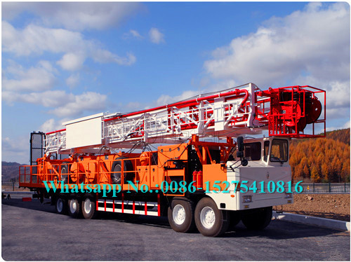 Full Hydraulic Drilling Machine / Truck Mounted Drill Rig 261kW Engine Power