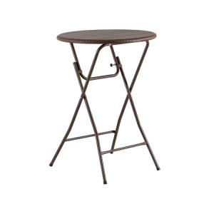Quality 80cm Round Plastic Bar Height Folding Table 110cm Height Easy To Storage wholesale