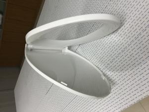 Quality PP Pure Color WC Seat Cover With Stainless Steel Hinge Material wholesale