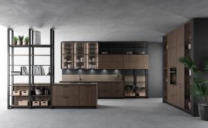 Quality Classic Solid Wood Kitchen Storage Cabinets 9mm MFC Back Panel Quartz Stone wholesale
