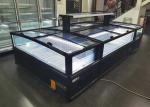 Horizontal Large Window Commercial Island Freezer Automatic Defrost