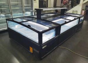 Quality Horizontal Large Window Commercial Island Freezer Automatic Defrost wholesale