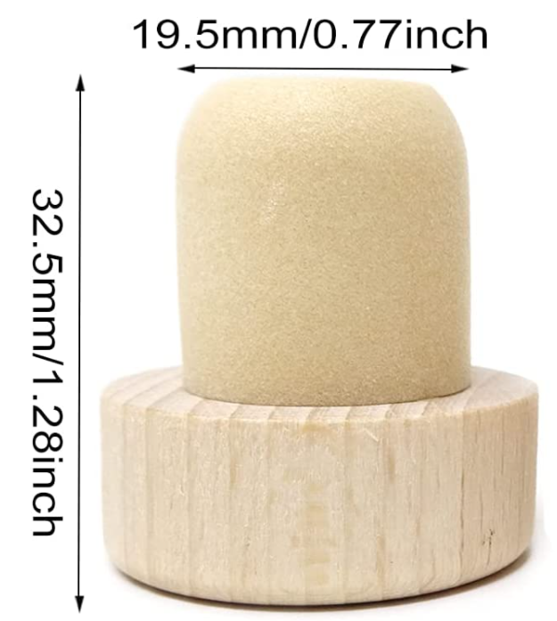 Glass Wine Bottle Cork Stopper Sale Wine Bottle Cork Stopper with Wooden Bottle Stopper