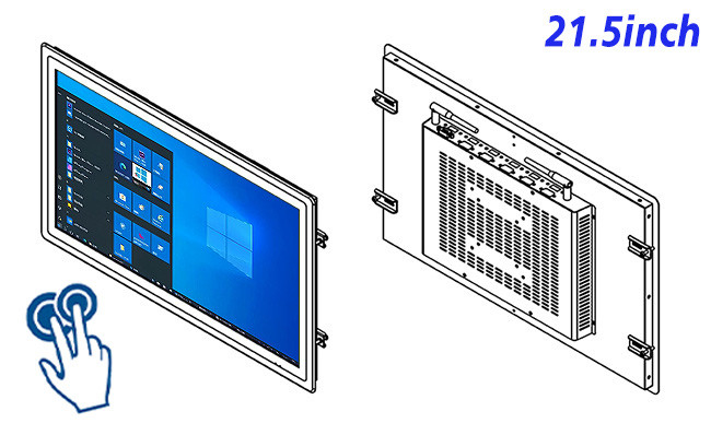 21.5-Inch Integrated Windows Display for Smart City Applications and Industrial Equipment
