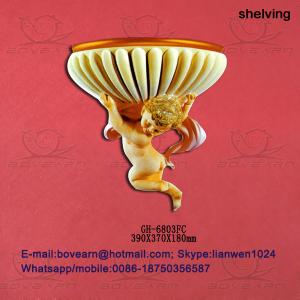 Quality Loving Angel shaped PU Niches for wall decoration / accessories wholesale