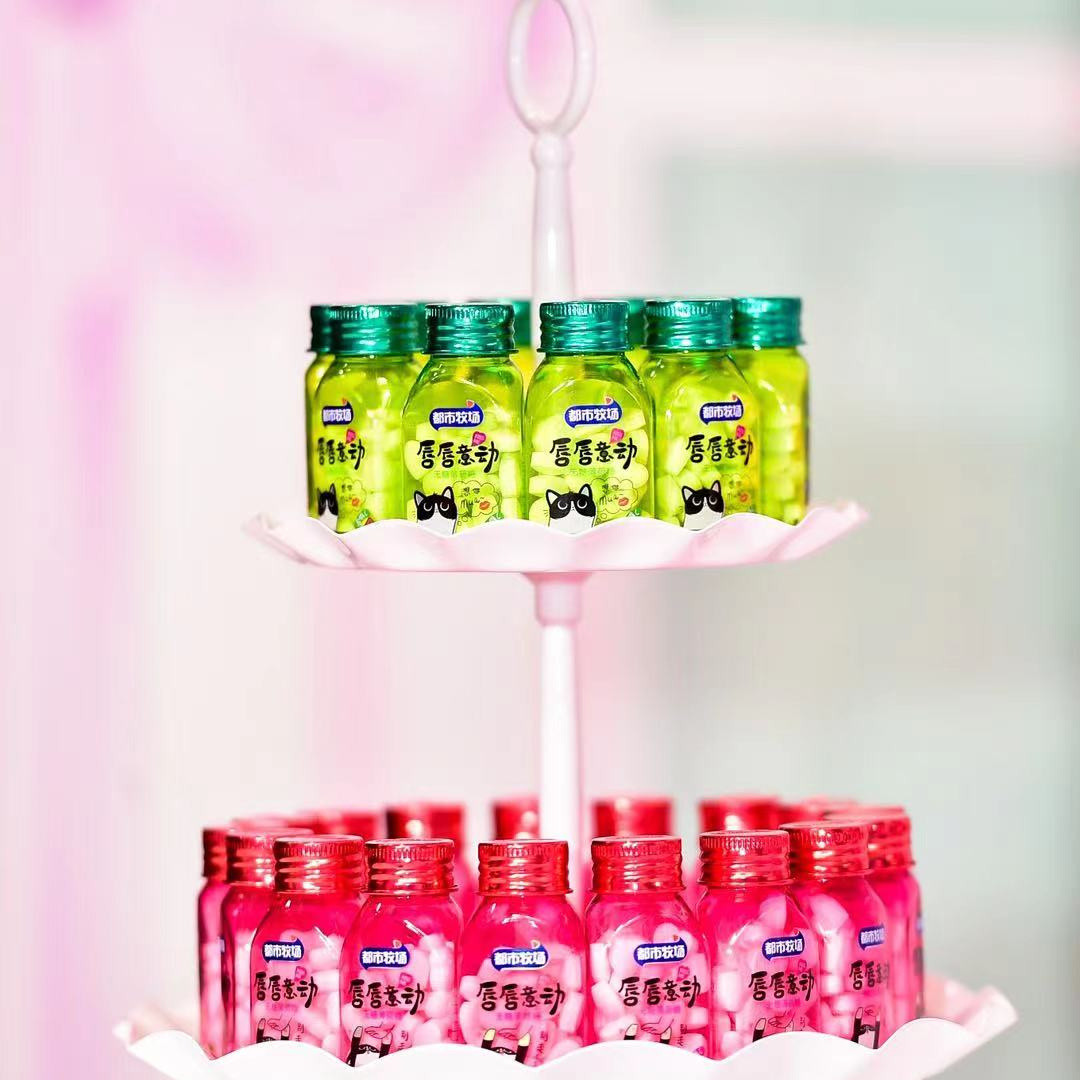 Pocket Size Sugar Free Mint Candy Green Orange Flavor