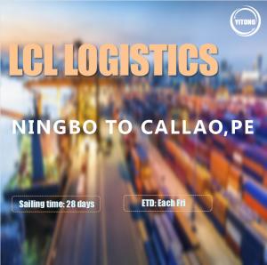 Quality Ningbo To Callao Peru LCL International Shipping Logistics 28 Days wholesale
