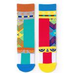 Fashion Women Cotton Socks Novelty Jacquard Logo Casual Teen Tube Happy Dress