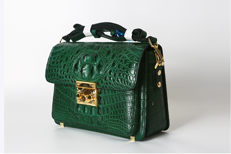 Genuine Crocodile Skin Women Sling Bag Authentic Exotic Alligator Leather Lady Single Shoulder Bag Female Small Purse