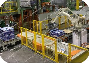 Unit Load Conveyor Robot Palletizing For Cartons