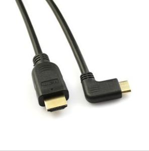 Quality 0.5M HDMI to Mini HDMI 1.4v right angle 90 degree cable for HDSLR video shooting wholesale