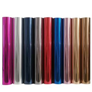 Quality Metallic Vinyl Cold Peel Clear Heat Transfer Film 50cm Width Washable wholesale