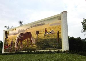 Quality Double Pillar Outdoor LED Advertising Screen Hd Full Color 1920 Hertz wholesale