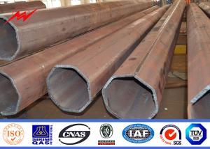 Quality Q345 HDG Low Voltage Electric Metal Utility Poles 32M 20KN / Hot Rolled Steel Pole wholesale