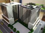Miniature Scale Apartment Building Model Acrylic Plastic Material 1 . 2 * 0 . 8M