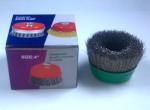 Stainless Steel Wire 100mm Crimped Wire Cup Brush for Rust and Paint Removal