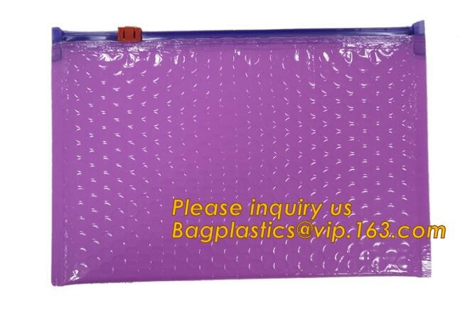Cosmetic Pink Slider Padded Bag/Silver k Bag With Bubble,Padded Envelopes Cheap Aluminium Foil k Holographic
