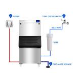Business Commercial Restaurant 350kg Automatic Stainless Steel Block Ice Cube