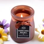 Wedding Wishing Personalised Candle Holder Frosted Candle Jars With Wood Lid