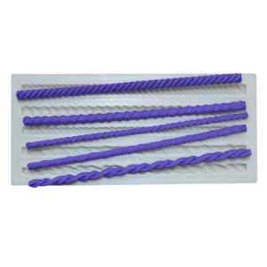 Quality Rope Shape Cake Baking Utensils Silicone Mould Craft Fondant Customized wholesale