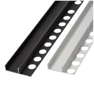 Quality Aluminium Extrusion Profile Skirting Board Aluminum Step Edge Trim 2.5m wholesale