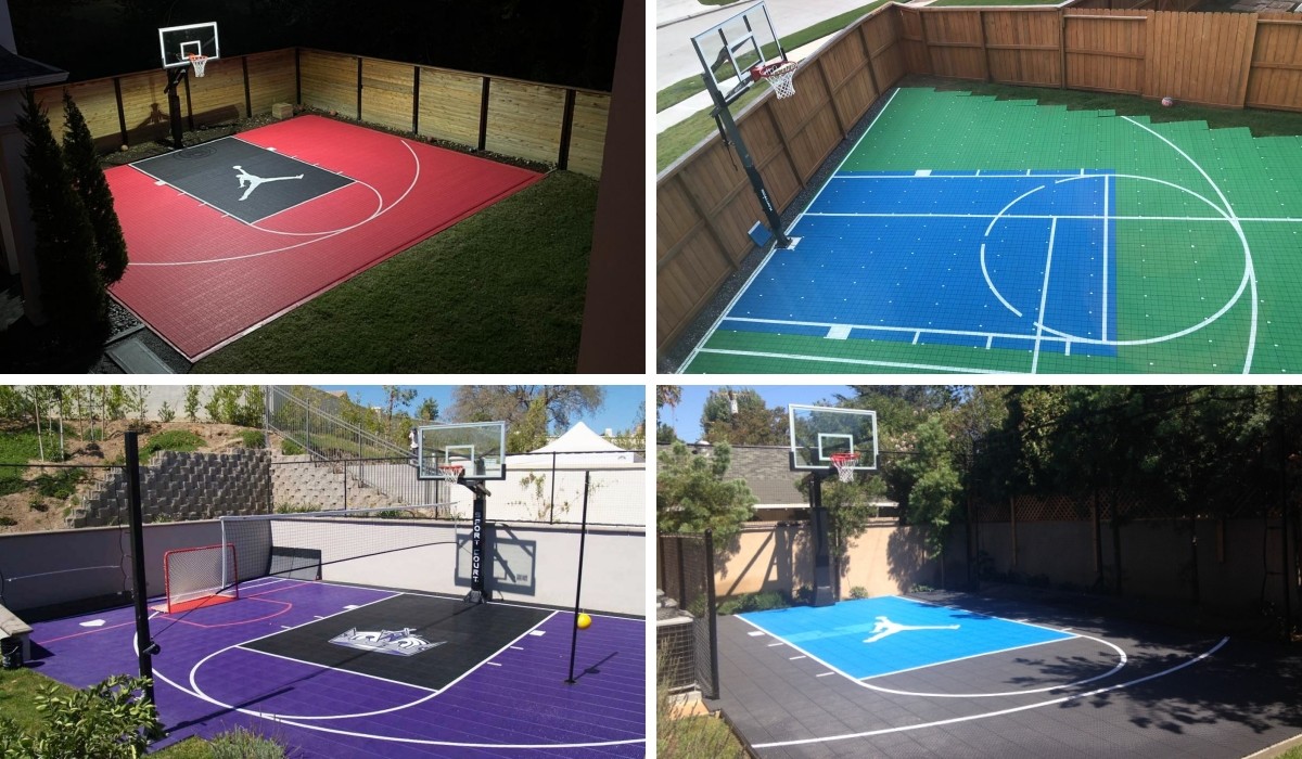 Table Tennis Hockey Multi Sport Interlocking Tiles Outdoor Court Tiles Carpet