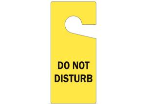 Quality Hang Out Lockout Plastic Safety Tag Do Not Disturb Yellow Tag Accident Prevention wholesale