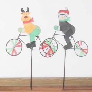 Quality Christmas Bicycle Windmill reindeer and penguin wholesale