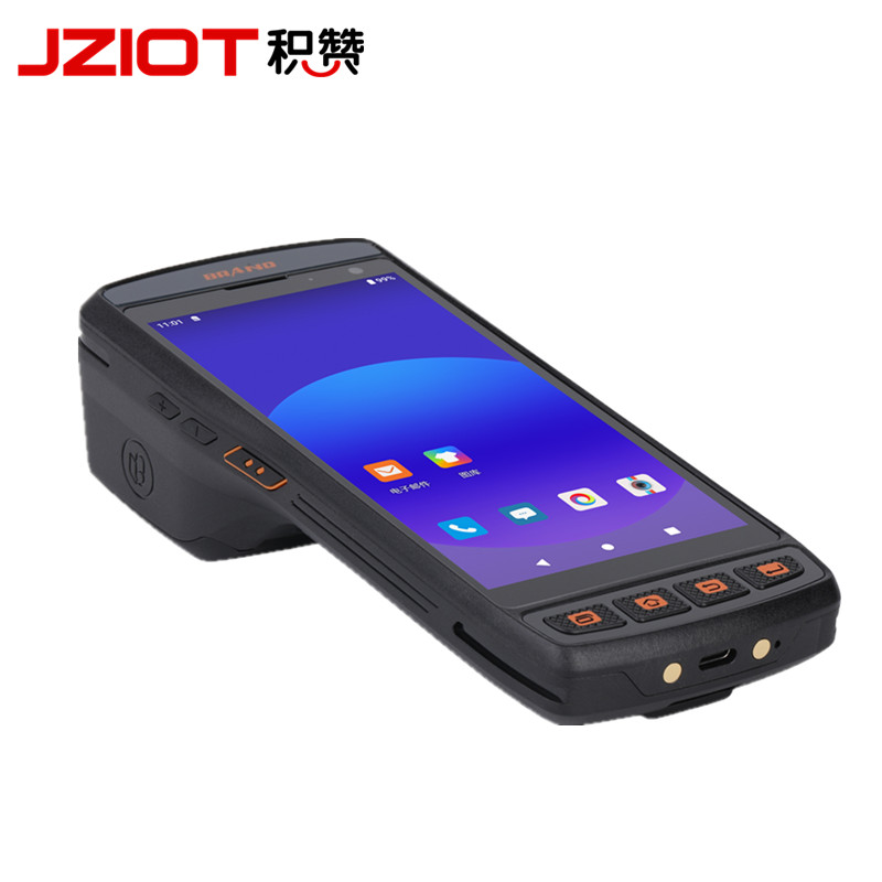 6000mAh Printer PDA Hand Held Printer 4G LTE Mobile Computer Rugged PDA Terminal Handheld Device With Thermal Printer