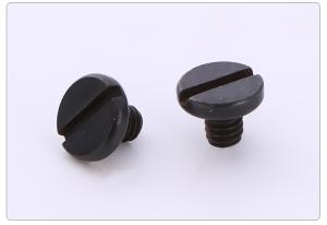 Quality Black Zinc Plated Steel Big Fillister Head Slotted Drive Screws GB833 Round Head Slotted Drive Machine Screws wholesale