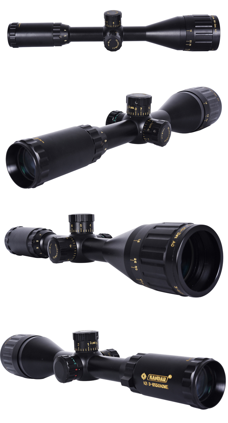 3-9x Magnification Scope with Red and Green Illumination 11 22m Reticle Compatible