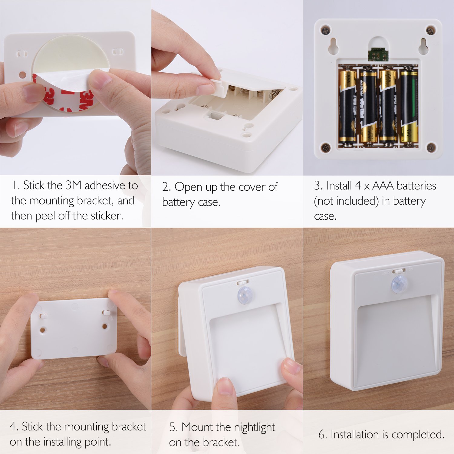 150-160mA 4.5VDC Battery Operated Night Light Dusk To Dawn Indoor Night Lights