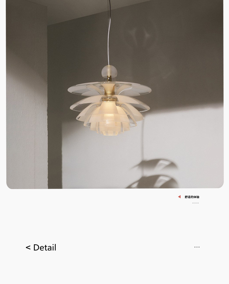 Denmark Designer Glass Pine Cones Pendant Light Modern Acrylic Hanging Lamps(WH-GP-179)