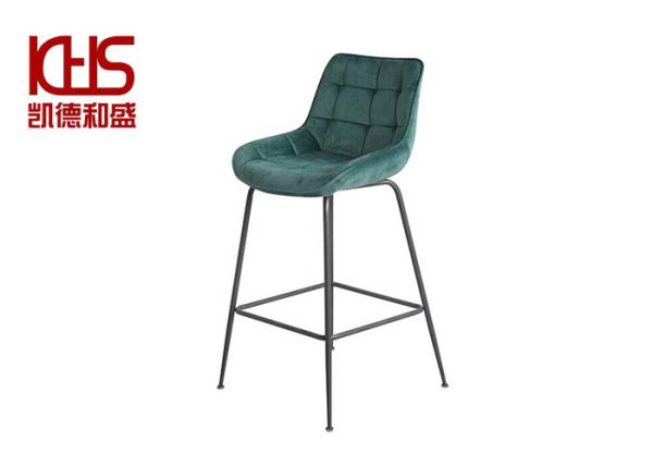 150kg Farmhouse Counter Height Bar Stools Velvet Upholstered Kitchen Bar Stool