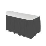 Emerald Green Disposable Waterproof Table Skirt Plastic Party Table Skirt