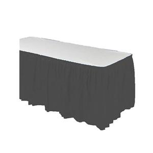 Quality Water Resistant Disposable Plastic Table Skirts For Covering Unsightly Table Legs wholesale