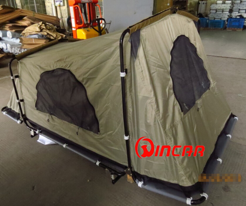 260G canvas 4 x 4 ground camping tent 1-2 person tent from Ningbo Wincar
