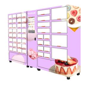 Quality Microwave Heating Refrigerated Food Vending Machine Sheet Metal Material 4000W wholesale