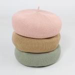 L18001 New design hot sale summer Knitted beret hats for ladies ,Fashion Summer
