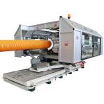 Aluminium Moulds Single Screw Double Wall Corrugated Pipe Making Machinery